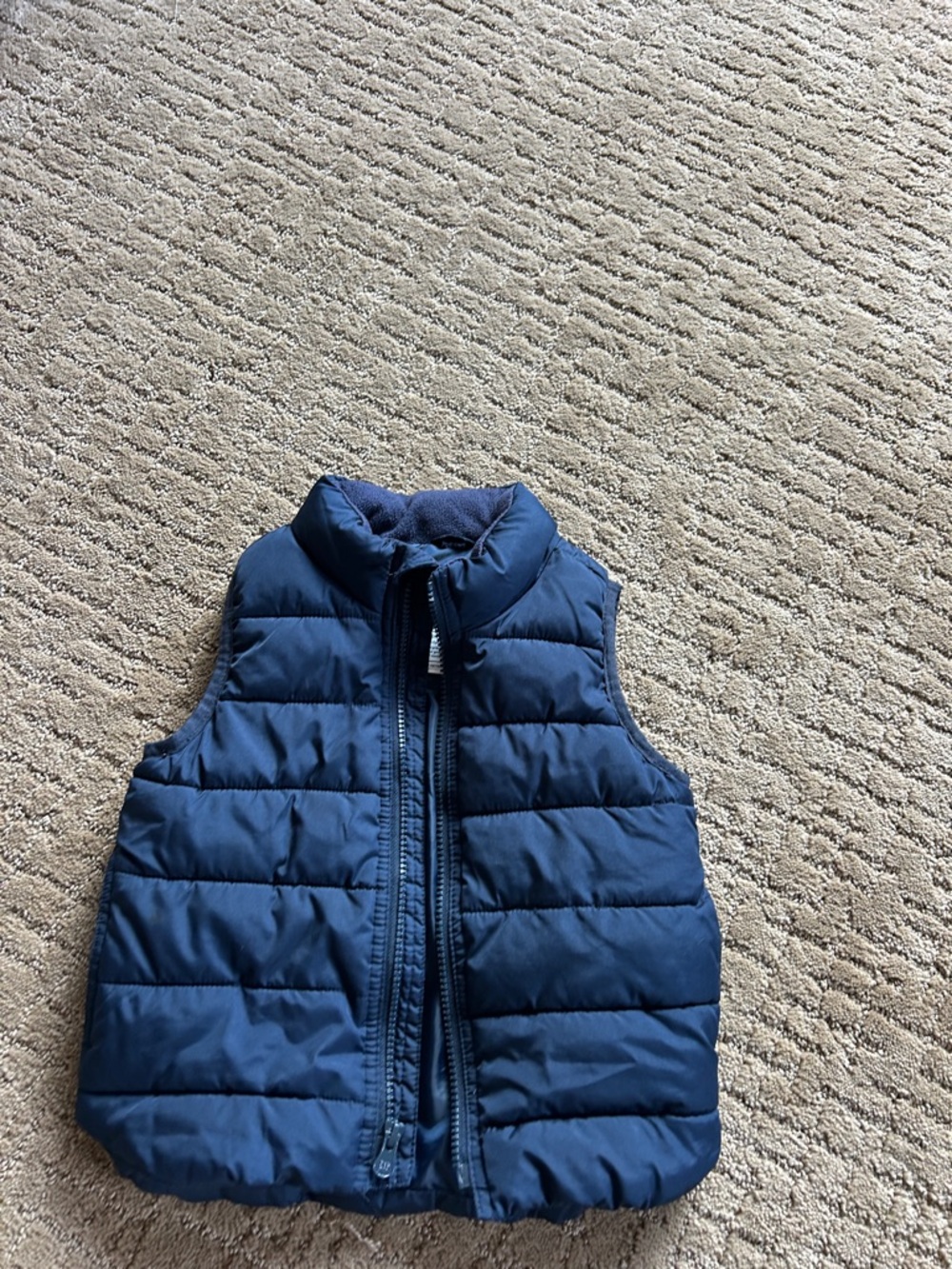 GAP Navy Blue Puffer Vest